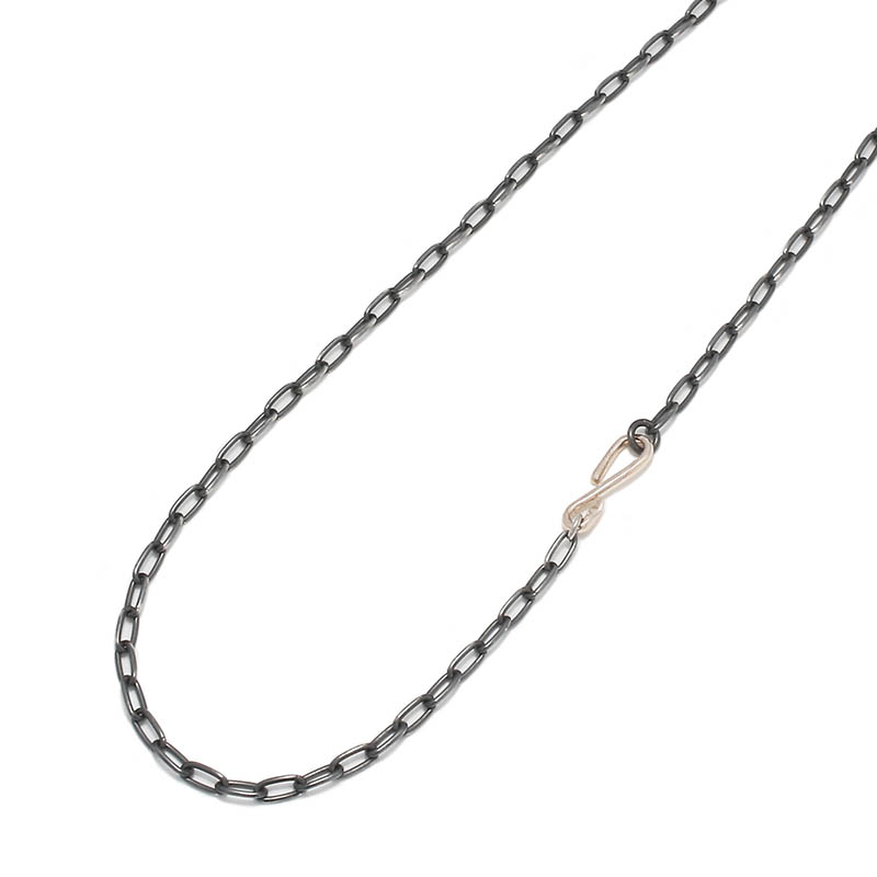 Round Silver Chain w/MOKUME Hook