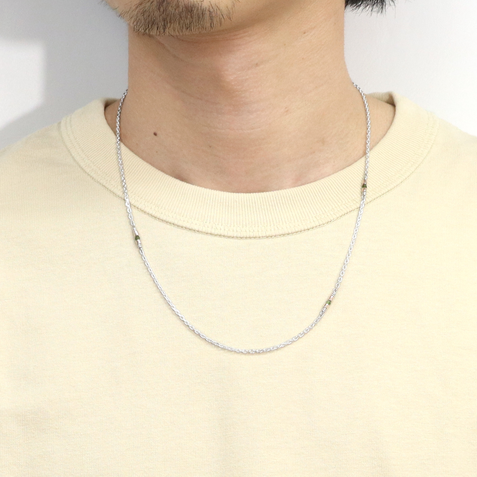 Suman Dhakhwa（スーマンダックワ） MOKUME Slice Beads Chain 