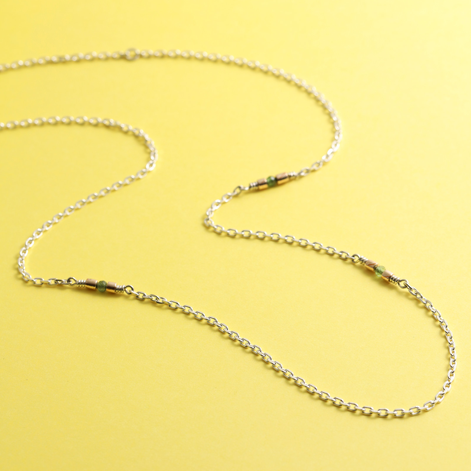 Suman Dhakhwa（スーマンダックワ） MOKUME Slice Beads Chain 