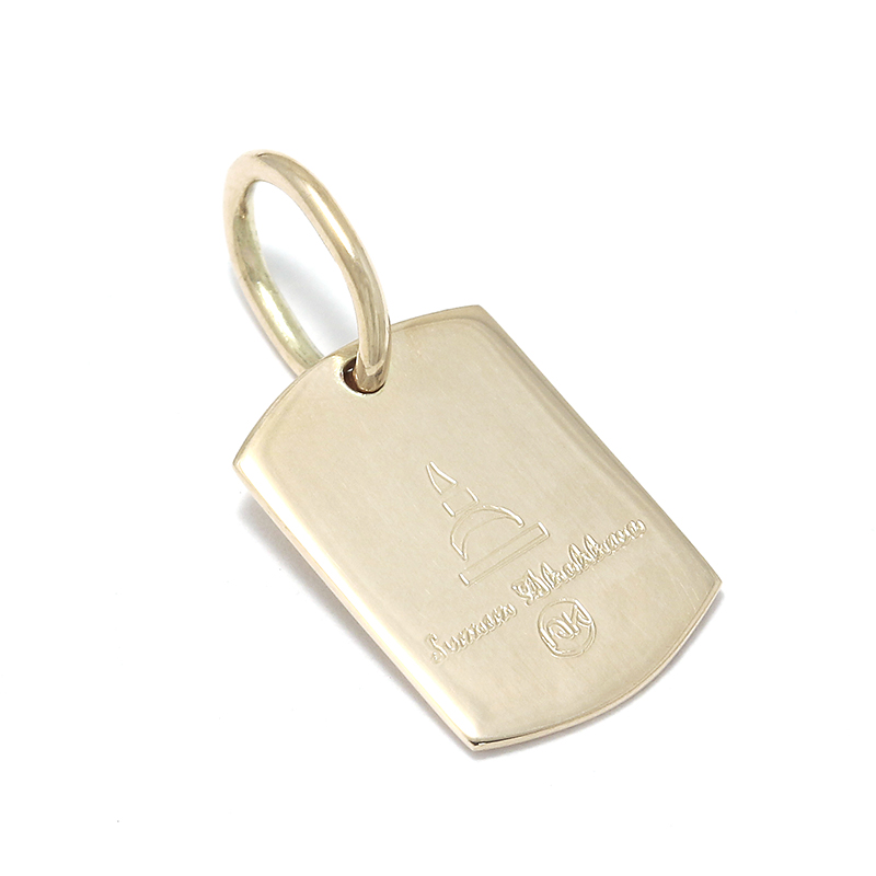 Suman Dhakhwa（スーマンダックワ） 10K YG Lotus Carved Dog Tag（10K