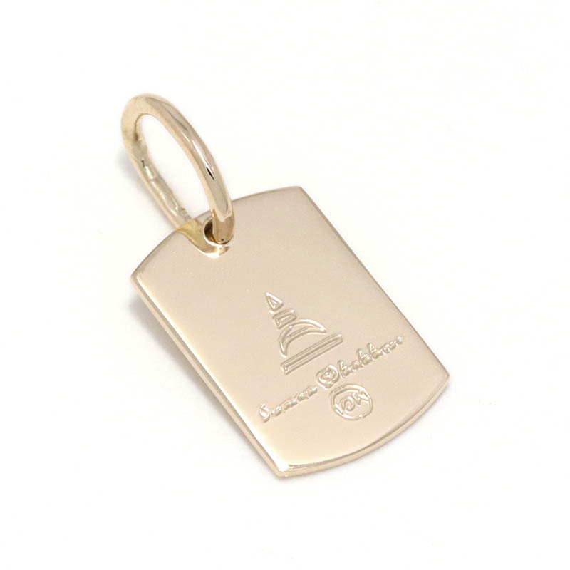 Suman Dhakhwa（スーマンダックワ） 10K YG Small Sandblast Dog Tag