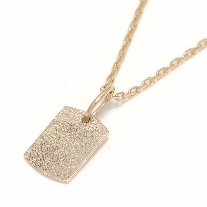 Suman Dhakhwa（スーマンダックワ） 10K YG Small Sandblast Dog Tag