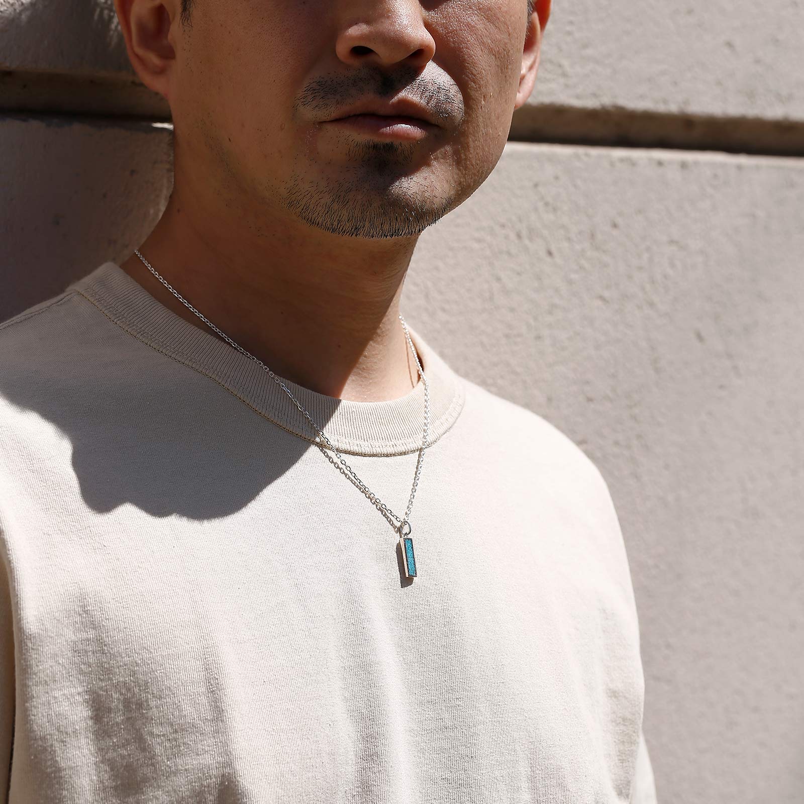 Suman Dhakhwa（スーマンダックワ） MOKUME Rectangle Pendant（モクメ