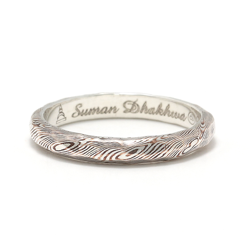 Suman Dhakhwa（スーマンダックワ） MOKUME Hammer Combination Ring 