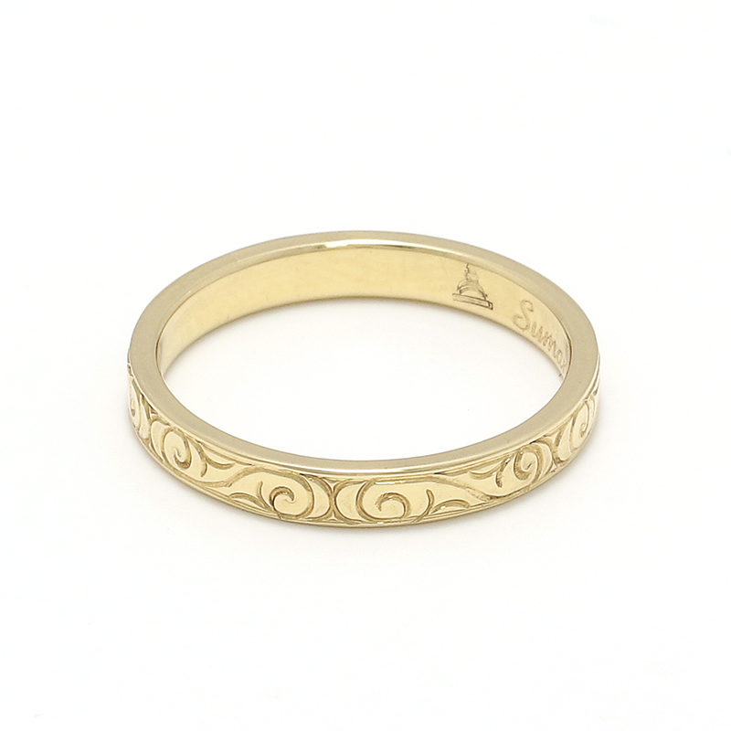 Suman Dhakhwa（スーマンダックワ） 18K Eternal Carving Ring（18K 