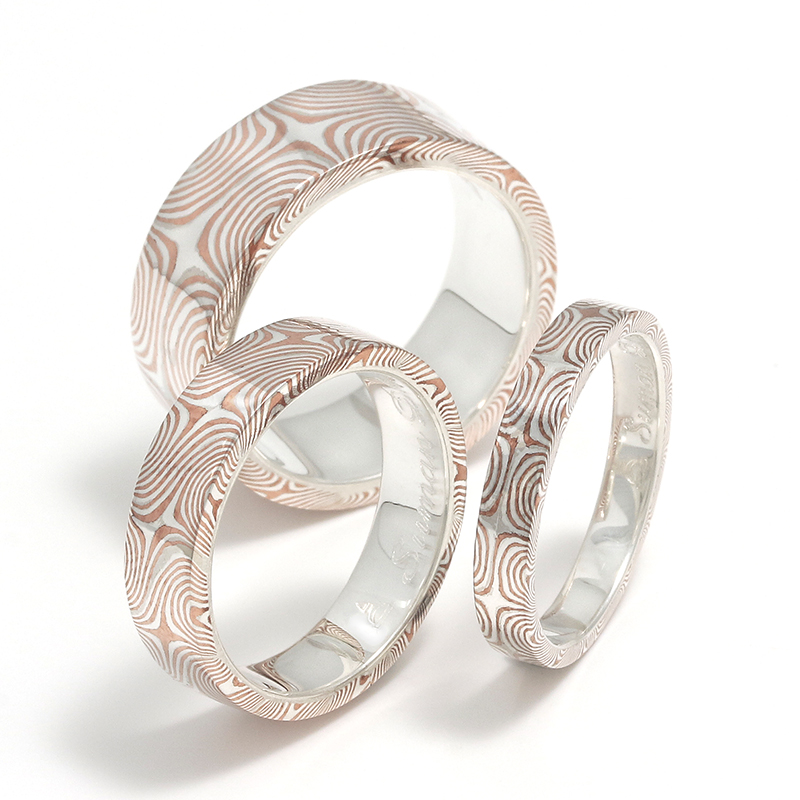 Suman Dhakhwa（スーマンダックワ） Star Pattern MOKUME Flat Band 