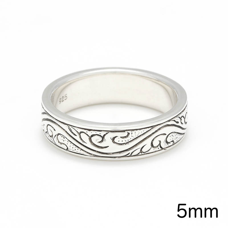 Suman Dhakhwa（スーマンダックワ） Leaf Carving Flat Ring（リーフ