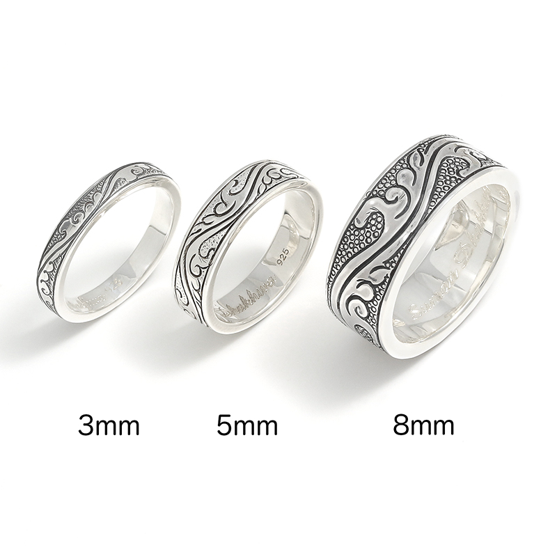 Suman Dhakhwa（スーマンダックワ） Leaf Carving Flat Ring（リーフ
