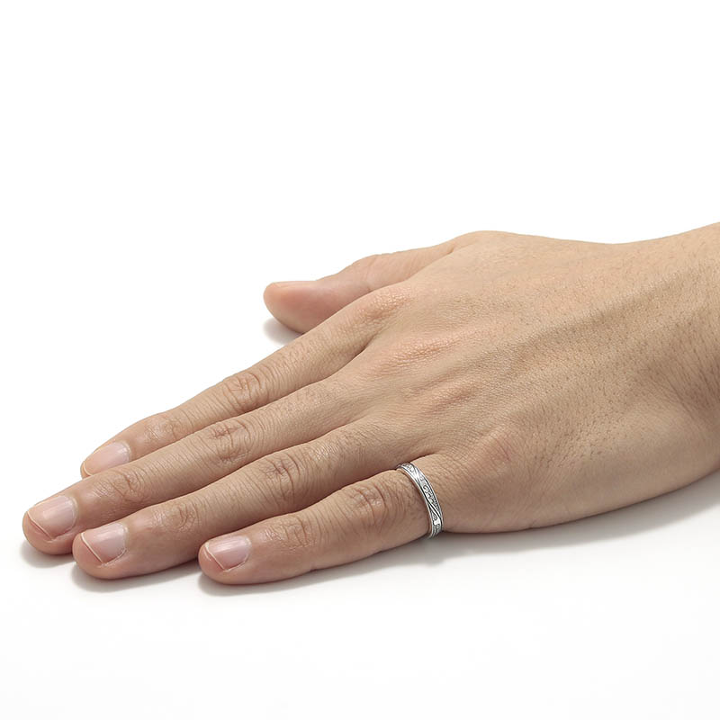 Suman Dhakhwa（スーマンダックワ） Leaf Carving Flat Ring（リーフ