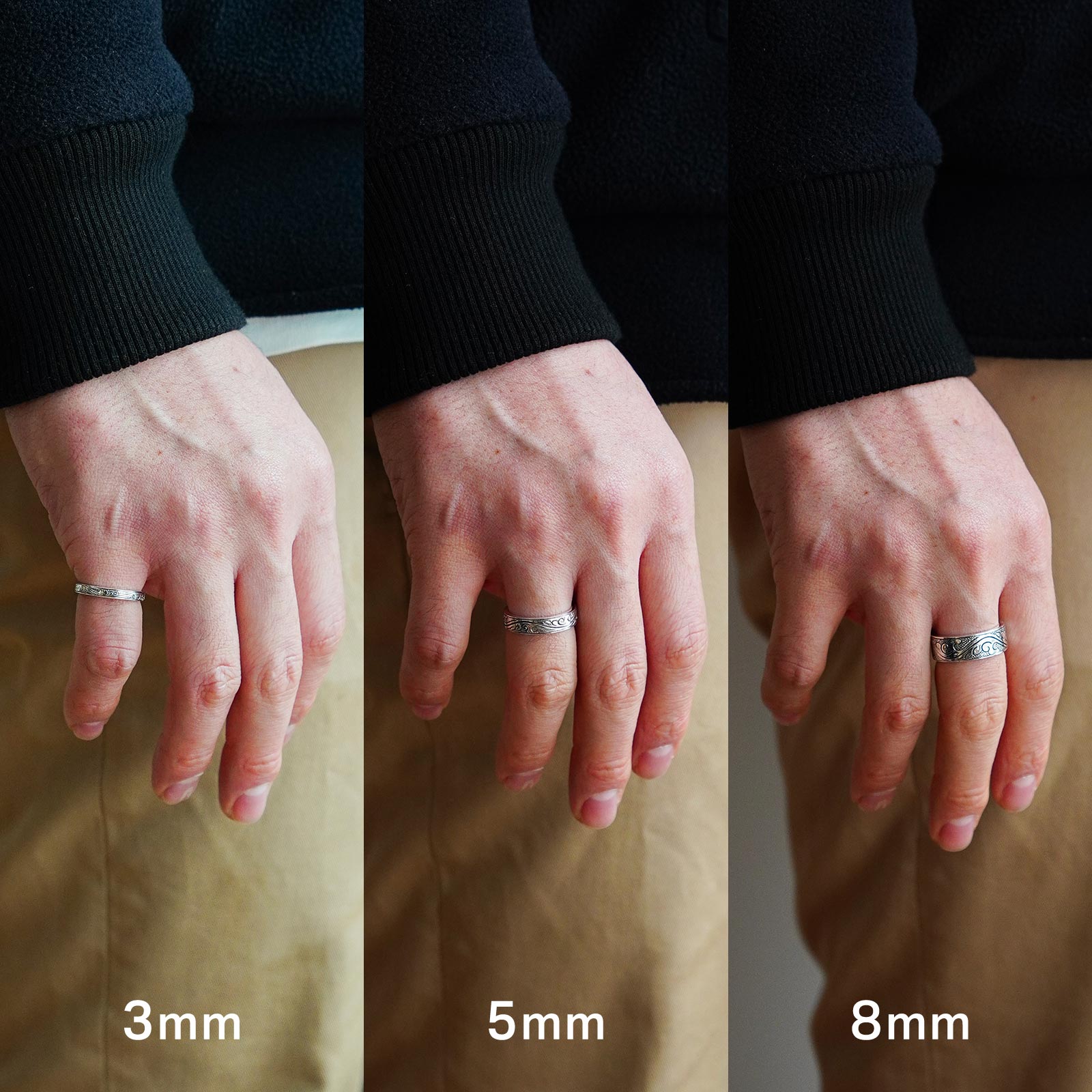 Suman Dhakhwa（スーマンダックワ） Leaf Carving Flat Ring（リーフ