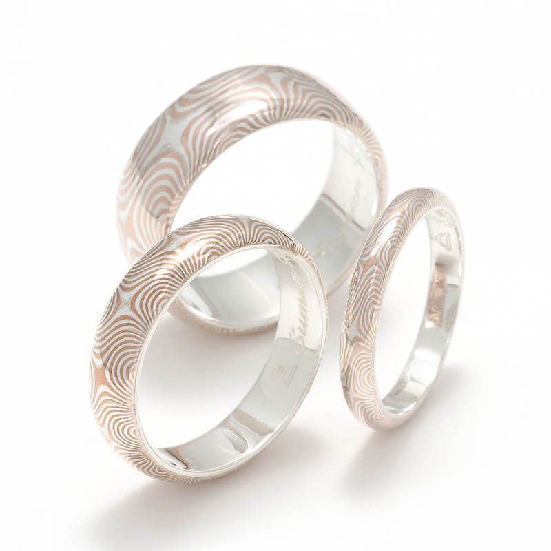 Suman Dhakhwa（スーマンダックワ） Star Pattern MOKUME Round Ring 