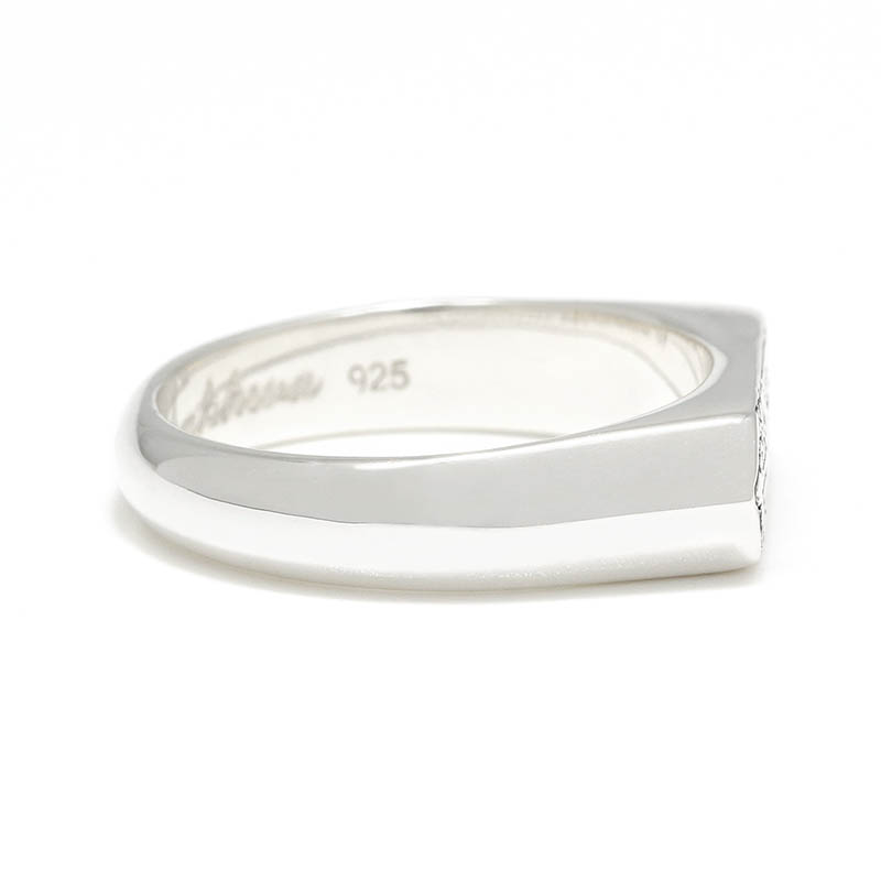 Suman Dhakhwa（スーマンダックワ） Narrow Dorje Carved Signet Ring