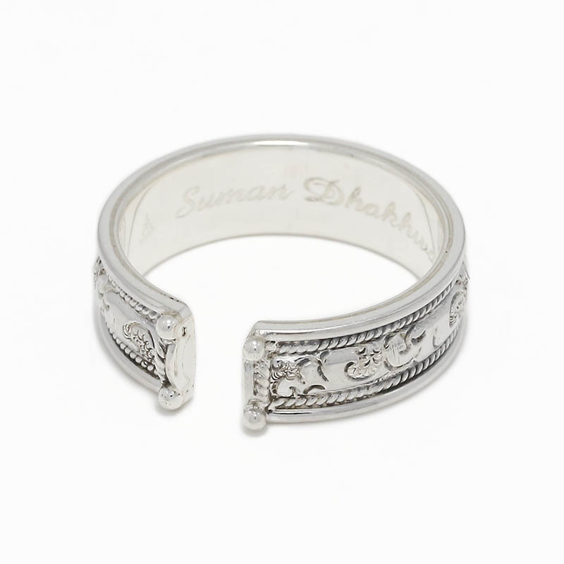 Suman Dhakhwa（スーマンダックワ） Leaf Carved Open Ring（リーフ
