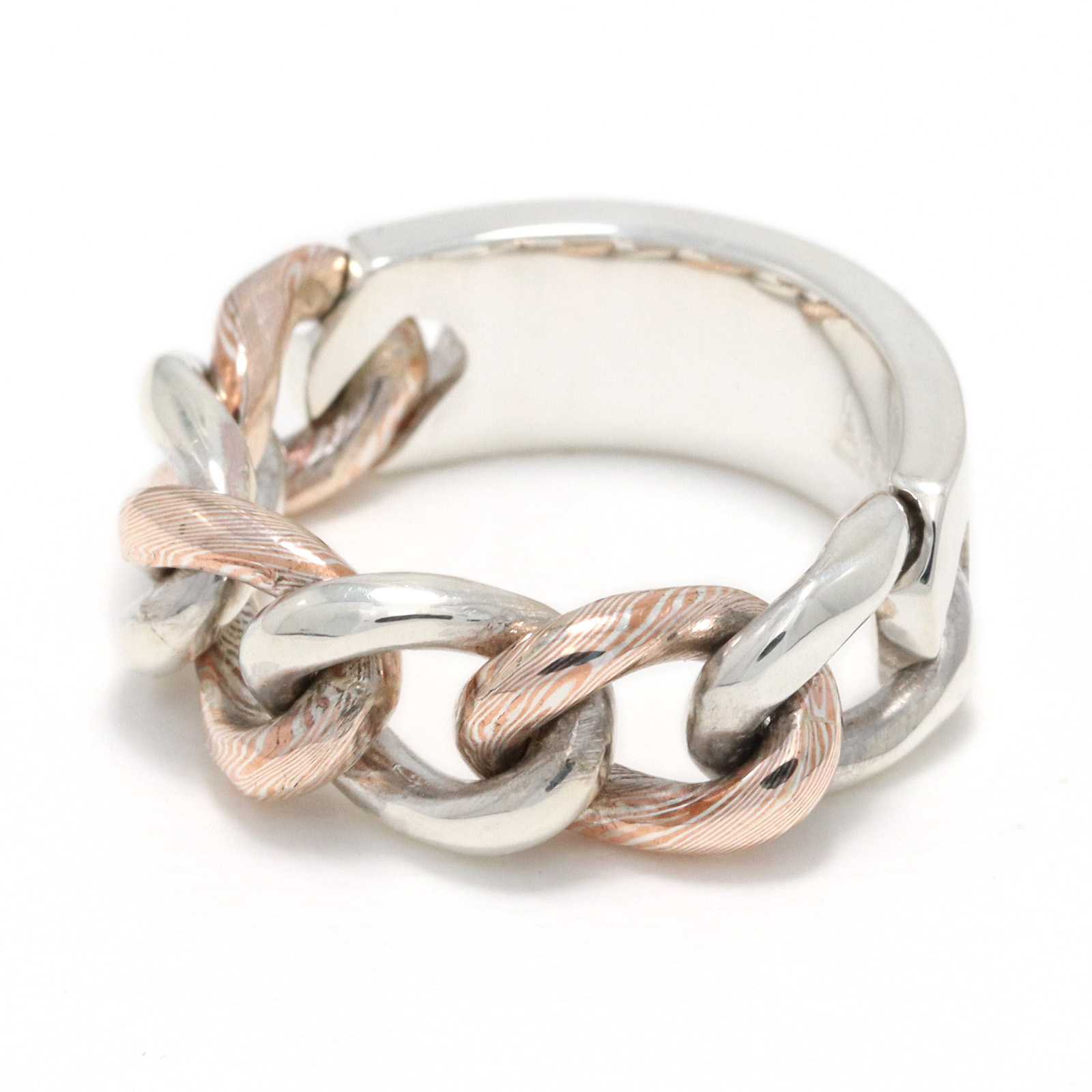 KIHEI Chain Ring MOKUME×Silver