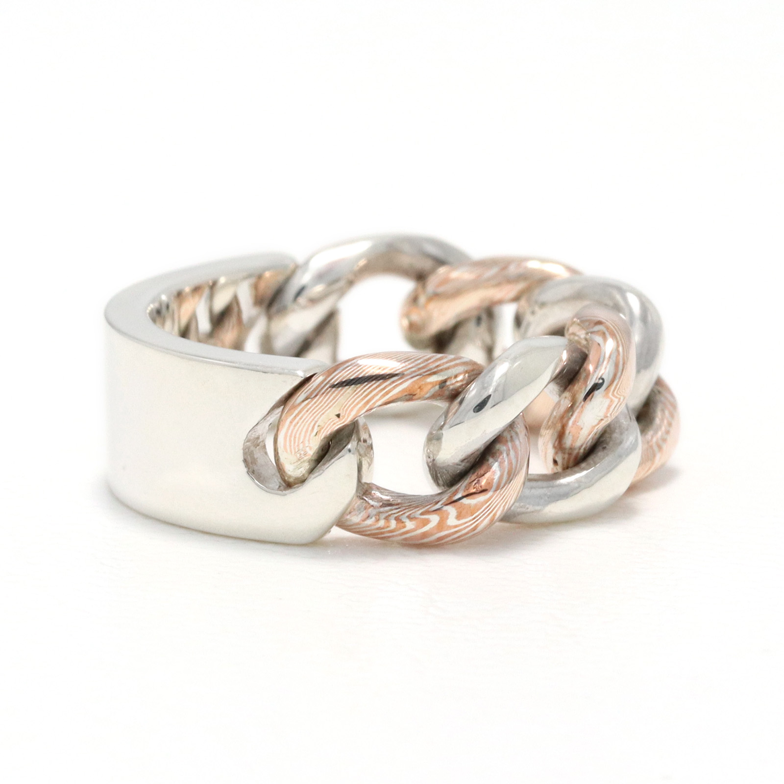 Suman Dhakhwa（スーマンダックワ） KIHEI Chain Ring MOKUME×Silver