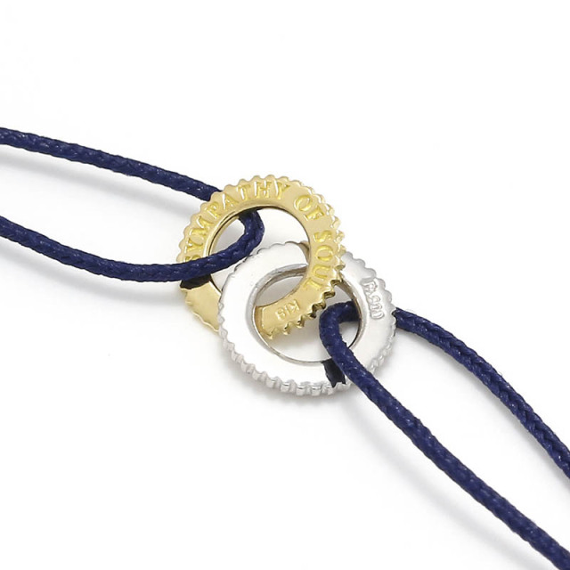 Double Ring Cord Bracelet
