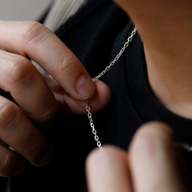 Silver Square Chain 2.0mm - Natural