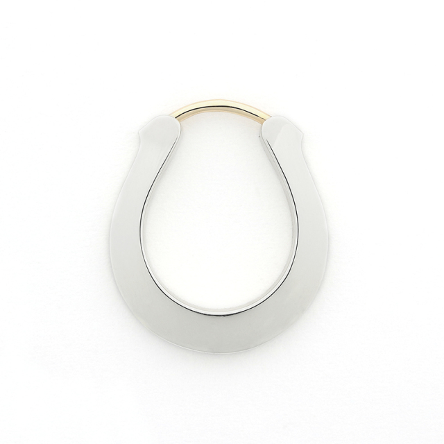 Horseshoe Hoop Pierce - Silver