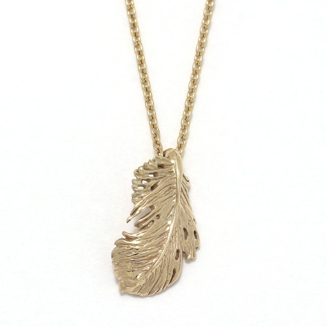 IDEALISM SOUND（イディアリズムサウンド） Feather Necklace K10Yellow Gold（フェザーネックレス