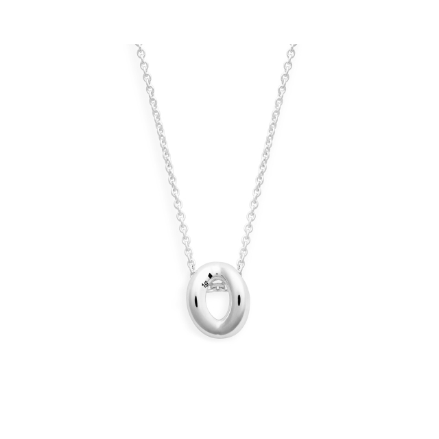 1g polished entrelacs pendant and chain necklace