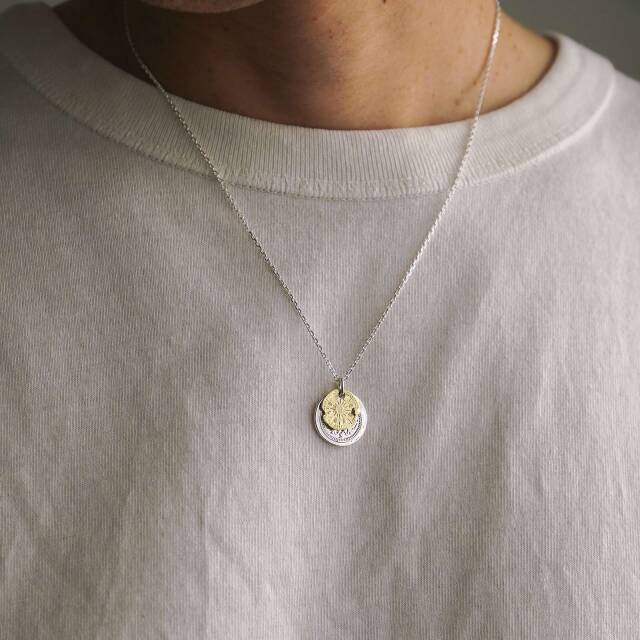 B.C. Coin Necklace / Hope Sun - Silver×K18Yellow Gold