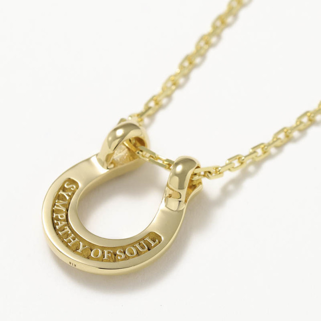 Ridge Horseshoe Necklace Large - K18Yellow Gold