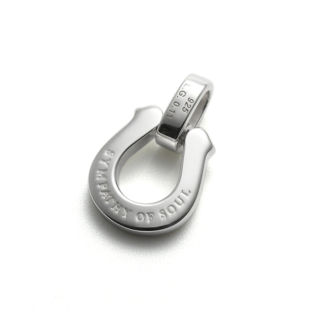 Medium Horseshoe Pendant w/LG Diamond