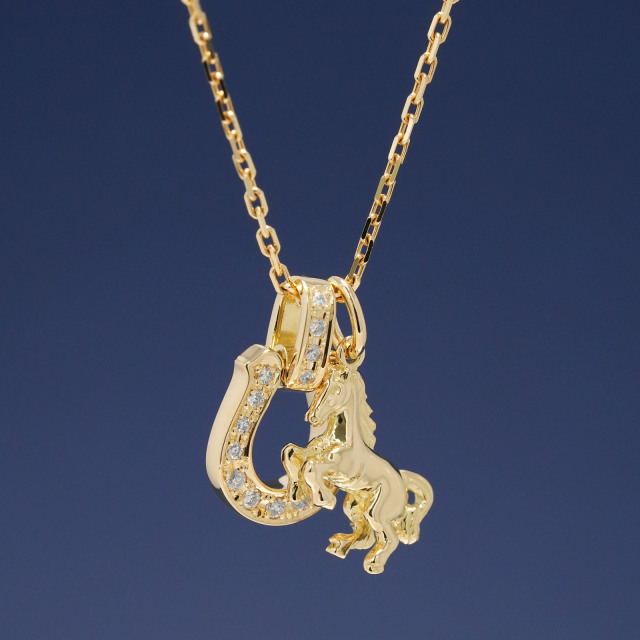 スモールホースチャーム - K18イエローゴールド