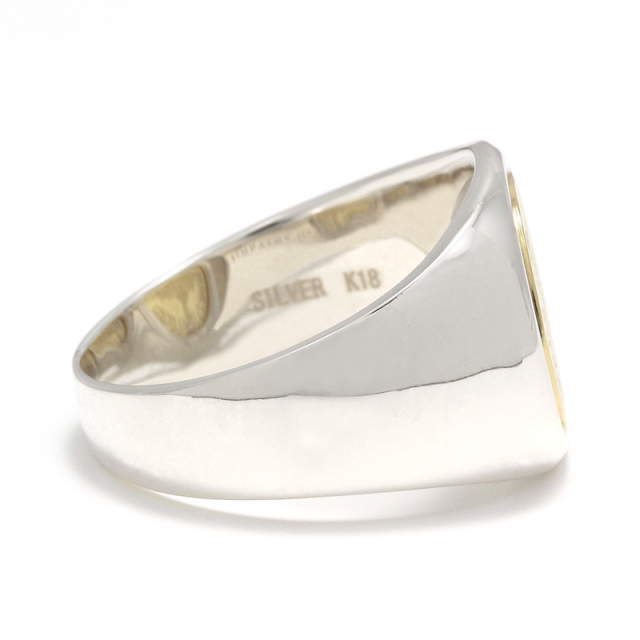 Classic Coin Ring / Good Luck - Silver×K18Yellow Gold