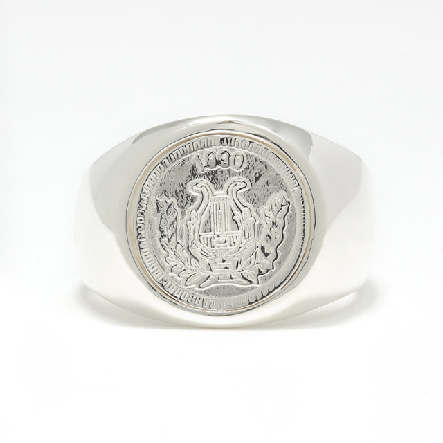 Classic Coin Ring / Good Luck - Silver