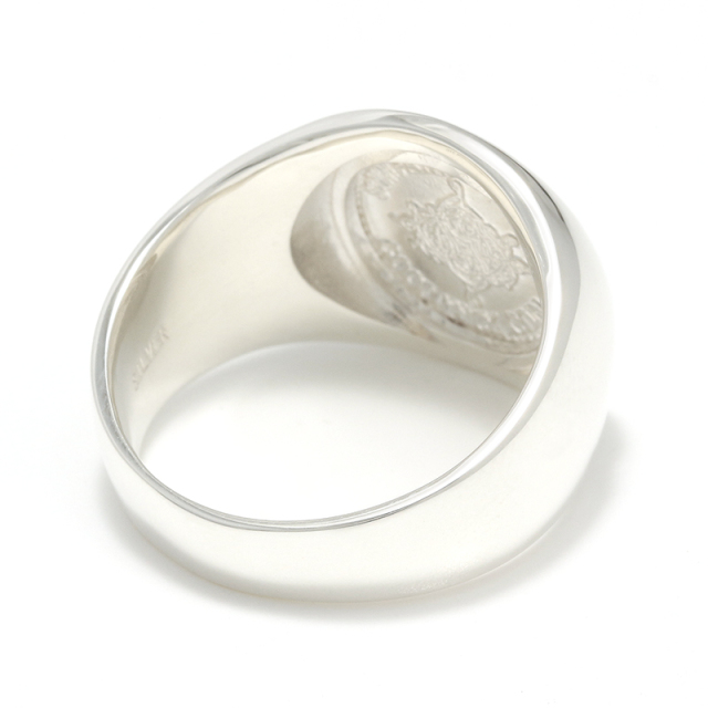 Classic Coin Ring / Good Luck - Silver