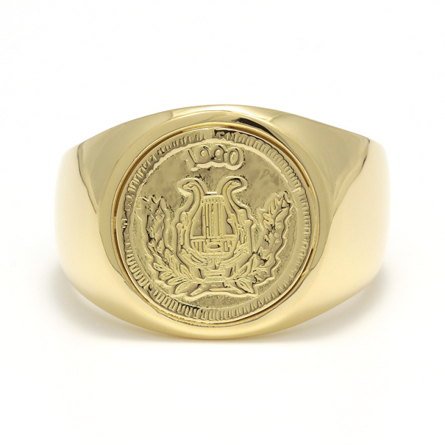 Classic Coin Ring / Good Luck - K18Yellow Gold