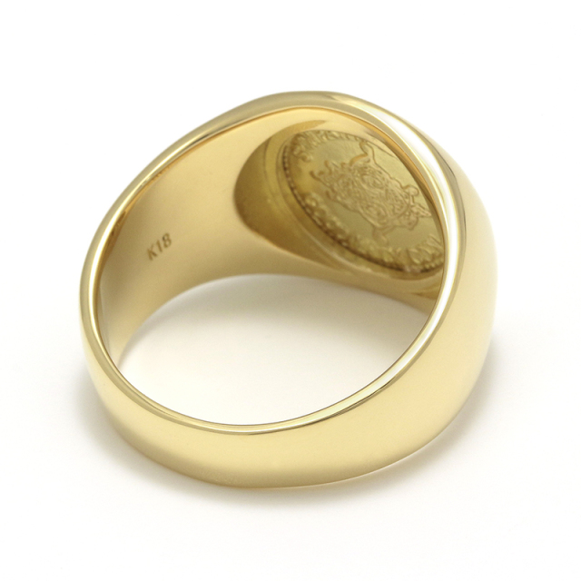 Classic Coin Ring / Good Luck - K18Yellow Gold