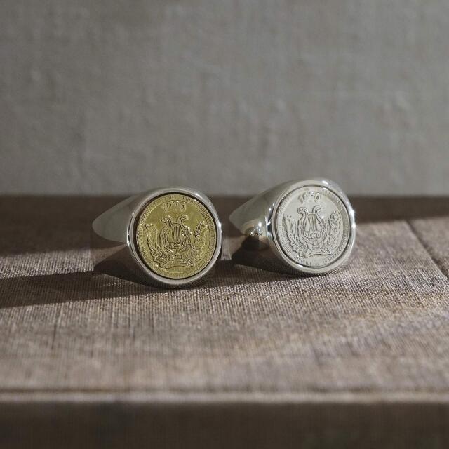 Classic Coin Ring / Good Luck - Silver_Silver×K18Yellow Gold