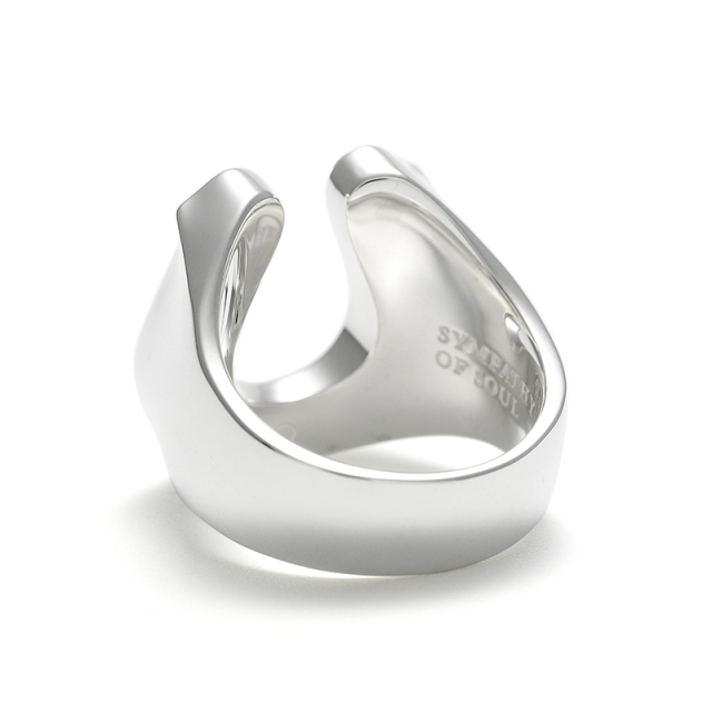 Small Horseshoe Ring - Silver