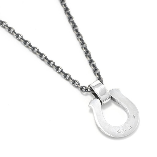 Collaboration Large Horseshoe Carving Necklace