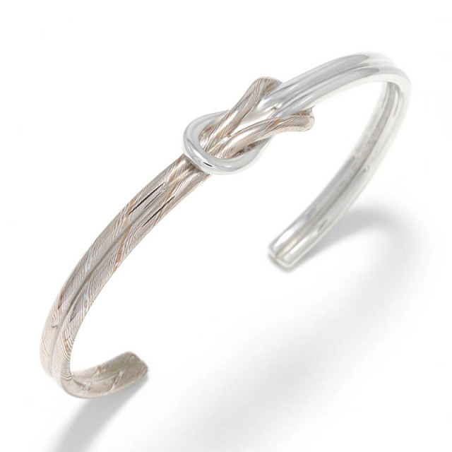 Eternal Knot Bangle MOKUME×Silver