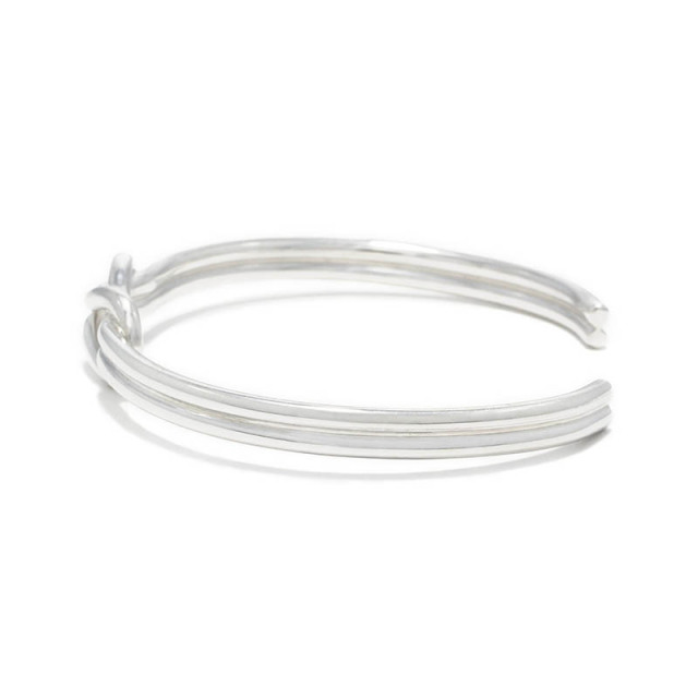 Eternal Knot Bangle Silver