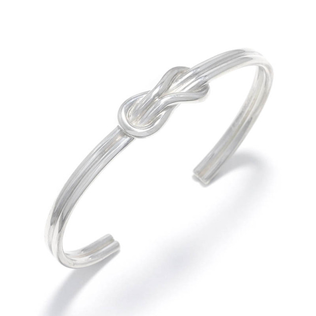 Eternal Knot Bangle Silver