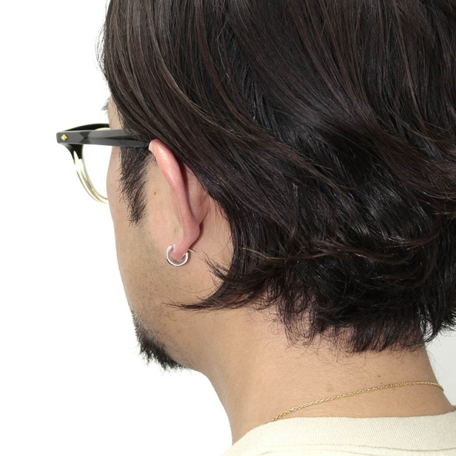 MOKUME Curvature Hoop Pierce