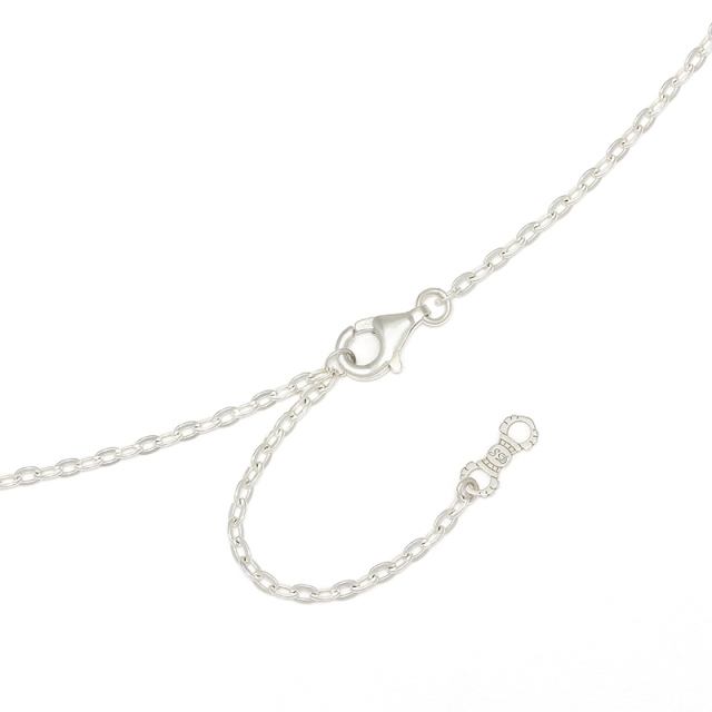 TRQ Filled Dia Shape Necklace