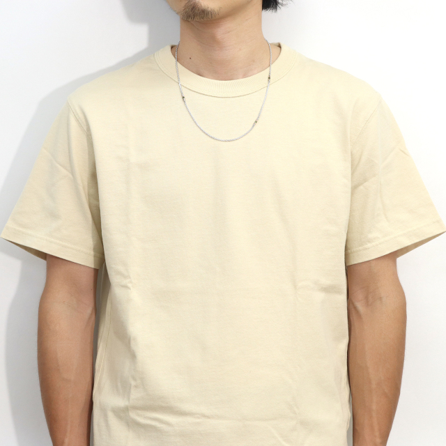 モクメスライスビーズチェーンネックレス w/グリーントルマリン