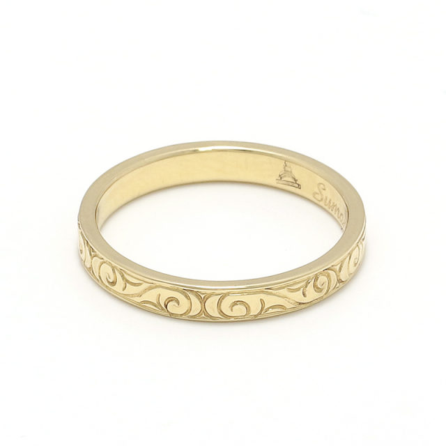 18K Eternal Carving Ring