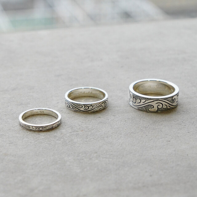 Leaf Carving Flat Ring