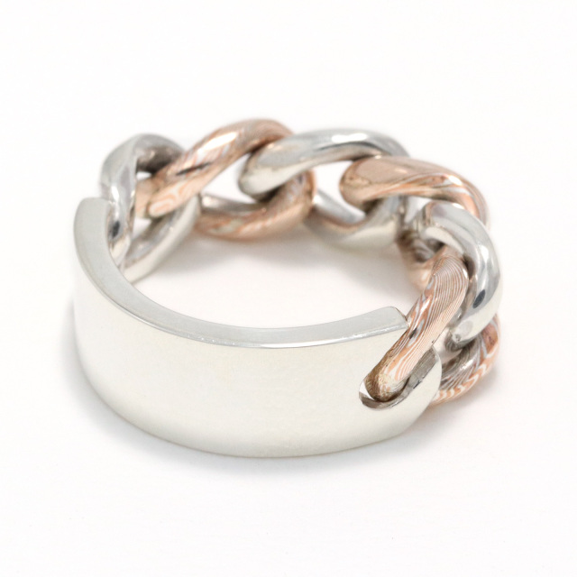 KIHEI Chain Ring MOKUME×Silver