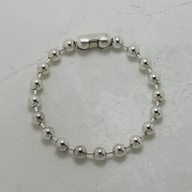 シックボールチェーンブレスレット - シルバー