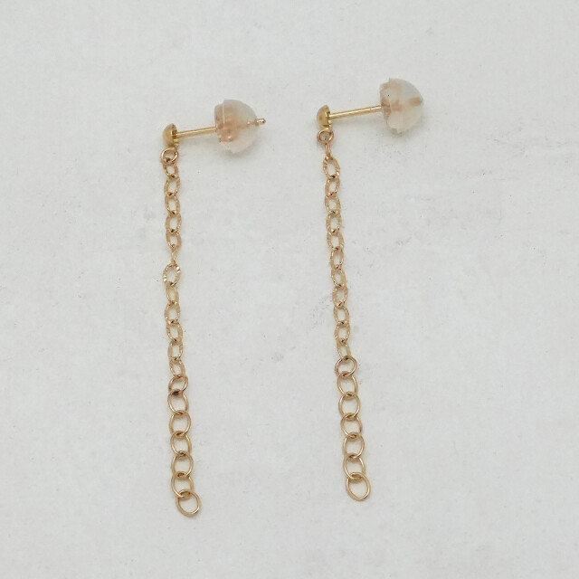 ペタルチェーンフープピアス - ファセット