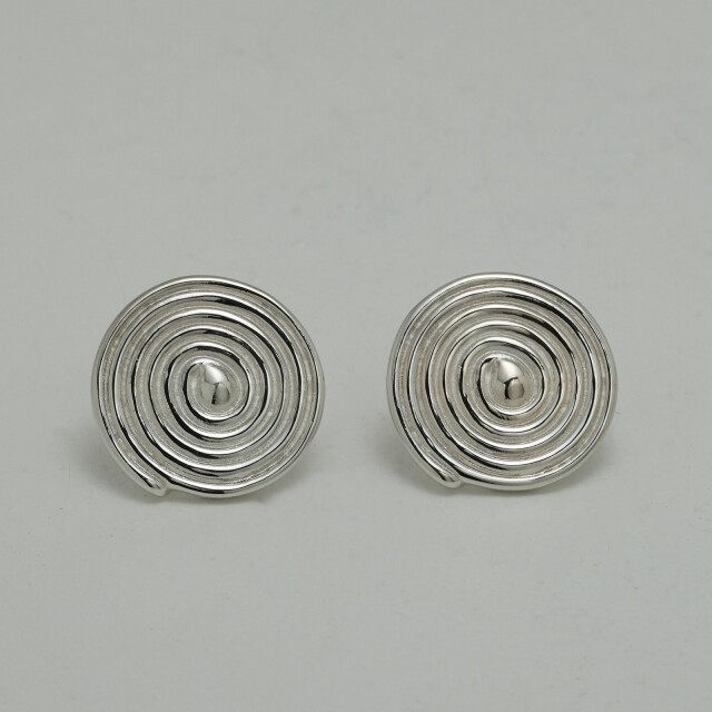 ワールプールピアス - シルバー