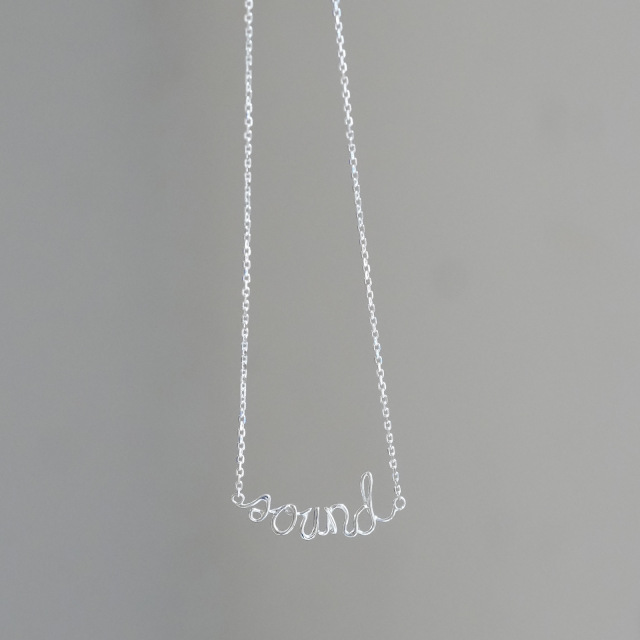 ワイヤーネックレス - サウンド - シルバー