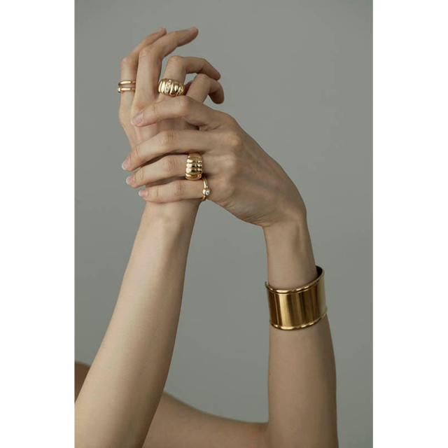 ラボサークルリング - ゴールドコーティング